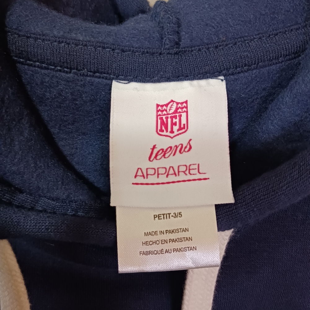 💚💙🏈Seattle Seahawks Navy Hoodie Dress Youth Small🏈💙💚 - Picture 4 of 5